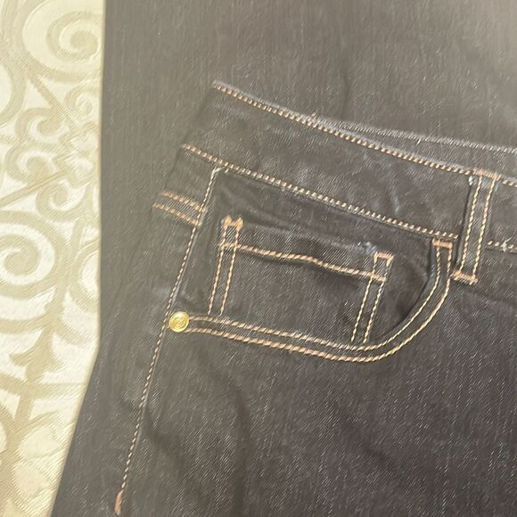 Lane Bryant Genius Fit Jeans Bootcut Dark Wash stretch size 24 Regular NWOT - Picture 3 of 9